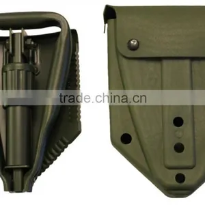Folding Spade With Bag, Olive Green Comparable Bundeswehr / US Army Military Shovel / Field Spade thumbnail-1