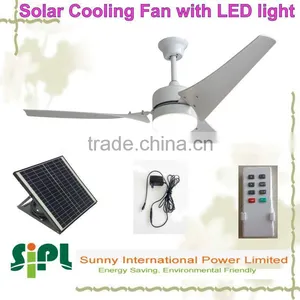 Vent Goods Plastic Fan Blade Solar Ceiling Fan ac dc Adapter 12v Solar Ventilation Fan in Ceiling Led Light thumbnail-3