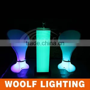 Colourful Rechargeable RGB LED Lighting Up Coffee Chair thumbnail-3