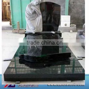 Black Granite Tombstone and Monument thumbnail-1