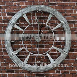 Metal Roman Numeral Clock Home Decor Wall Clocks thumbnail-4