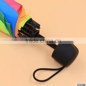 2016 High Quality Customzed Rainbow Umbrella Folding,Custom Cheap Folding Umbrella Mini 3 Fold 10 Panels Rainbow Umbrella thumbnail-4