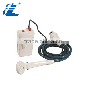 Portable Outdoor Shower Set - 6v Runs Off Batteries or Car Cigarette Lighter thumbnail-1