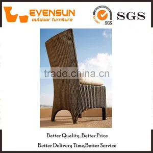 1PC High Back Rattan Chair With Cushion For Sale thumbnail-1
