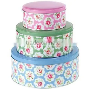 Cream 2pc Storage Cake Tin thumbnail-3