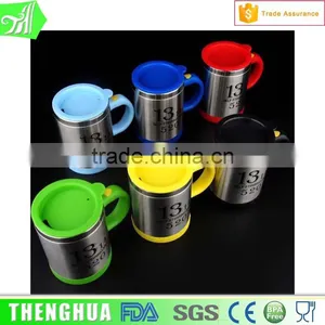 Electric Mug Coffee Cup With Lid Metal Water Bottle thumbnail-1