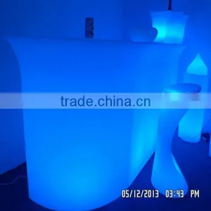 Modern Mobile Illuminated LED Bar Drinks Bar Counter thumbnail-1