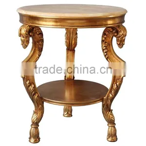 FA-185P-01 Leading Antique Furniture Coffee Table With Marble thumbnail-1