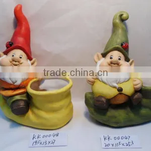 Ceramic Dwarf Flower Pot KK0047/8 thumbnail-1