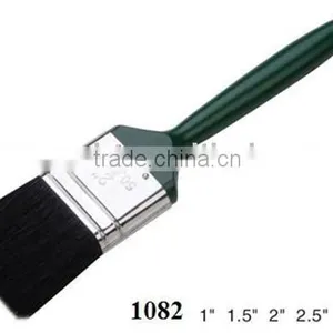 Green-lacquered Plastic Hand and Pure Bristle Painting Brush thumbnail-1