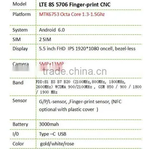 LTE8S5706 5.5" High End Cheap Mobile Phone Wholesale thumbnail-2