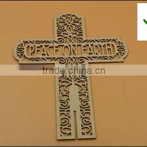 Newest Top Quality Wood Religious Cross Decoration|craving Religious Cross|wood Christmas Decor thumbnail-1