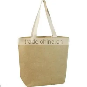 PP Laminated Jute Grocery Bag With Cotton Web Handle thumbnail-1