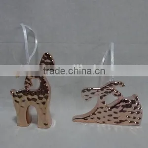 Plating Porcelain Apple Shape Decorations Holiday Decorations thumbnail-4