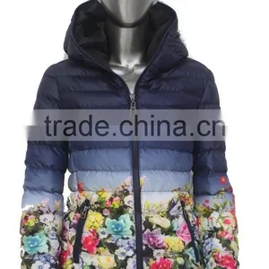 ALIKE Women Jacket Flower Print Fabric thumbnail-1