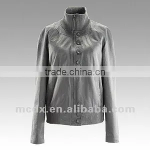 Fashion Leather Jacket for Ladies thumbnail-1