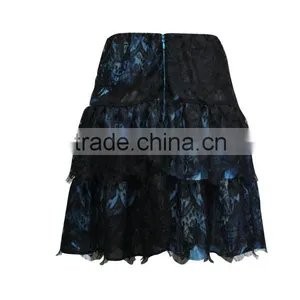 Black Short Lace Black Girls Mini Skirt thumbnail-3