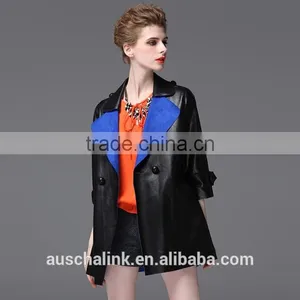 New Arrival Fashion Women Waterproof pu Sexy Leather Jackets Customized thumbnail-1