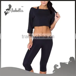 Black Flash Dance Crop Tops thumbnail-1