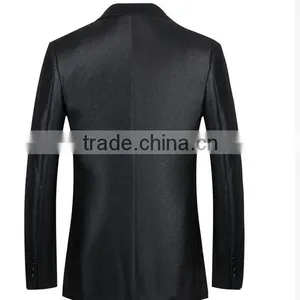 Top Brand Black Coat Pant Men Suit thumbnail-2