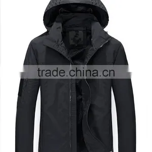 Black Classic Plain Windproof Comfortable Softshell Jacket thumbnail-1