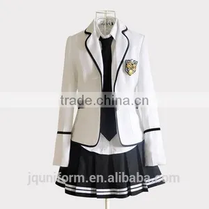 Juqian Wholesale Factory Price Blazer Suits Design School Uniform/Customized Western Style Blazer Nice High School Uniform thumbnail-6