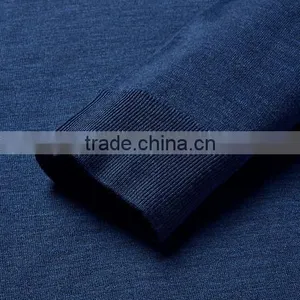 Customed Manufacturing Zipper-Up Navy Blue Sweater Men Pullover Sweater thumbnail-5
