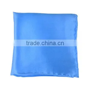 Hand-rolled Borders Printed Silk Satin Hanky thumbnail-1