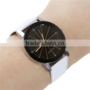 New Fashion Leatheroid Adjustable Wrist Watches Round White Battery Included 24.2cm Long thumbnail-3