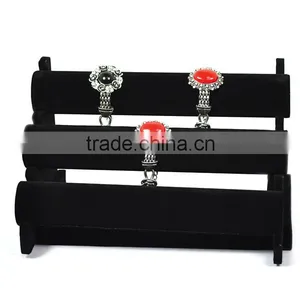 Wholesale Cheap Jewelry Black Velvet Bracelet Bangle Jewelry Display Stand thumbnail-1