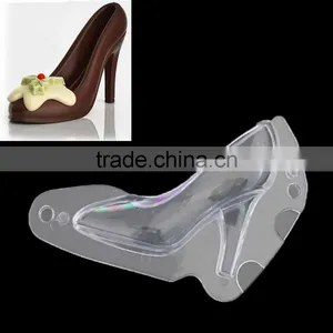 Baking DIY 3D Plastic Fondant High Heel Shoe Chocolate Mold Cute Stereo Lady's Shoes Candy Mould Sugar Paste Mold For Cake Decor thumbnail-1