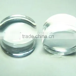 2015 Newest High Quality Double Flare Glass Ear Plug More Color Choose thumbnail-1