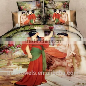 Custom Good Quality European Style Satin Bedding Set thumbnail-1