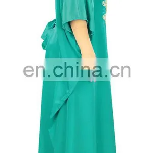 Modern Muslim Dress Wear Embroidered Abaya For Women (16051001) thumbnail-2