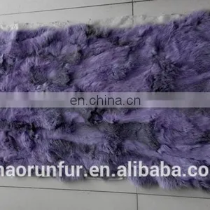 100% Real Natural Rabbit Fur Plate thumbnail-4