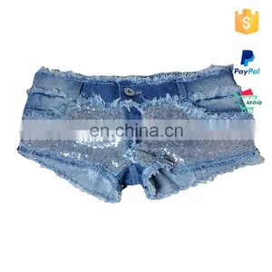 Plus Size Hole Jeans Denim Woman Shorts thumbnail-1