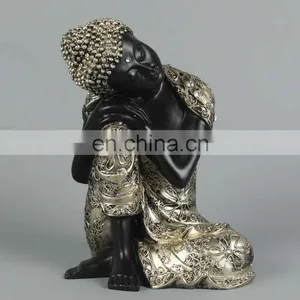 Factory Custom Made Best Home Decoration Gift Polyresin Resin Buddha Head thumbnail-1