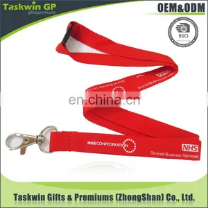 Cheap Custom Lanyards no Minimum Order/yellow Polyester Lanyard With Promotional Phrase thumbnail-3