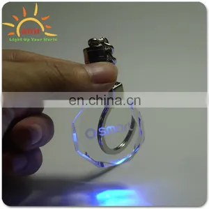 Led Colorful Keychain 3d Custom Logo Laser Engraving Crystal Plastic Photo Keychain thumbnail-5