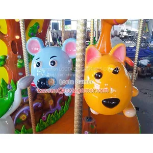 Zhongshan Hot Sale, High Quality Amusement Park Equipment, Merry go Round, 12 Seats Forest Carousel, Earn Money, for Kid thumbnail-3
