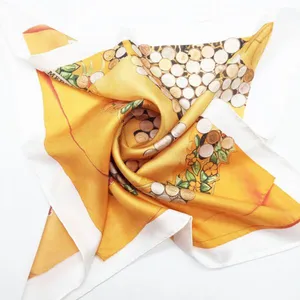 Different Size and High Quality Custom Digital Printed Thin Silk Scarf Malaysia thumbnail-1