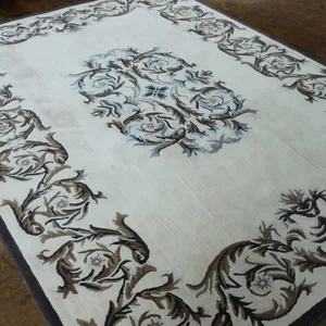 Beautiful Floral Hand Made Carpet Luxury Wool Carpet Living Room Rugs thumbnail-2