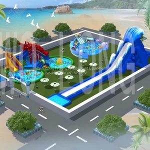 Adult Inflatable Water Park for Summer Entertainment Waterpark thumbnail-1