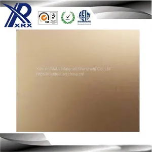 304/201 Metal Sheet Golden Hairline/mirror Finish Color Stainless Steel for Elevator thumbnail-2