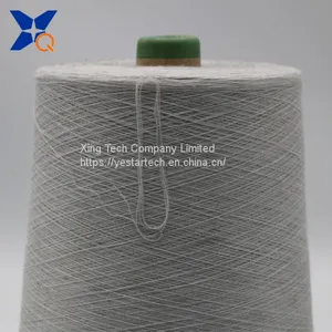 Grey Yarn Ne32/2ply 10% Stainless Steel Fiber Blended With 90% Polyester Fiber Ring Spun Yarn for Knitting Touchscreen Gloves--XTAA207 thumbnail-4