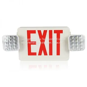 Twin Spot Rechargeable Lamps Indicator Industrial Two Heads LED Emergency Light Exit Sign Lamps thumbnail-1