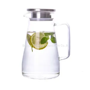 Glass Carafe Water Filter Pitcher Jug With Handle 1.4L thumbnail-1