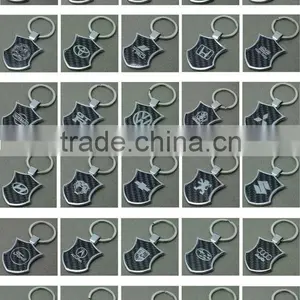 Custom Made Shape & Logo Carbon Fiber Keyring Key Chain thumbnail-2
