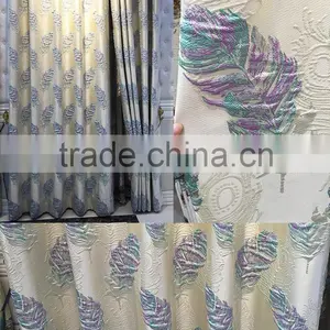 Fabric Embroidered Curtain for Home thumbnail-1
