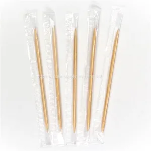 Bamboo Toothpicks INDIVIDUAL CELLO WRAPPED TOOTHPICKS Fine Dining thumbnail-1